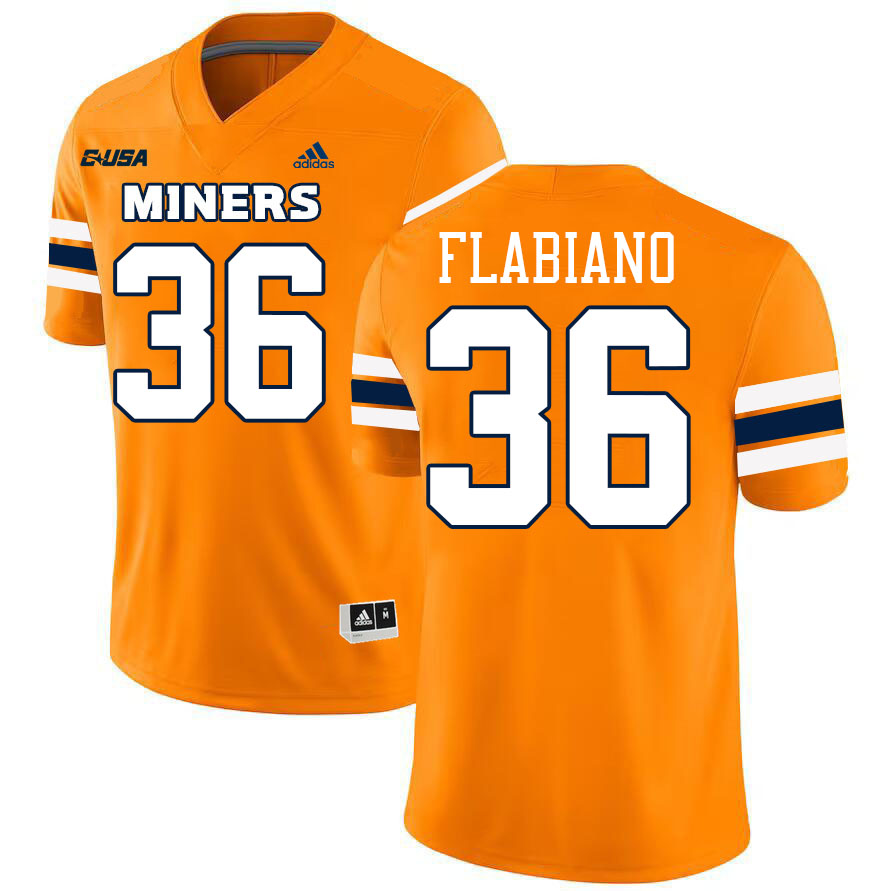 Buzz Flabiano UTEP Jersey,UTEP Miners #36 Buzz Flabiano College Football Jersey,Uniforms-Orange